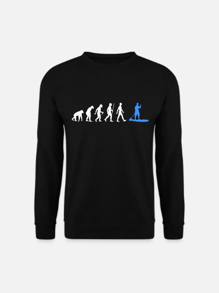 Stand Up Paddle Evolution SUP Surfer - Unisex Pullover - Schwarz