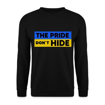 UKRAINE slava ukraini ukrainische Helden - Unisex Pullover - Schwarz - Vorne - Alina (178cm) & Michal (187cm)