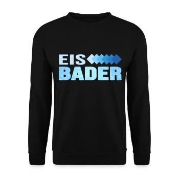 Eisbaden Winterschwimmer Eiswasser Kneipp Eisbaden - Unisex Pullover - Schwarz - Vorne - Alina (178cm) & Michal (187cm)