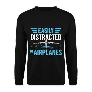 Aviation saying for an aircraft technician - Unisex Sweatshirt - black - Front - Alina (178cm) & Michal (187cm)