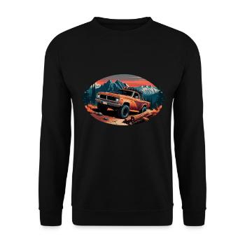OFF ROAD ACTION - Unisex Pullover - Schwarz - Vorne - Alina (178cm) & Michal (187cm)