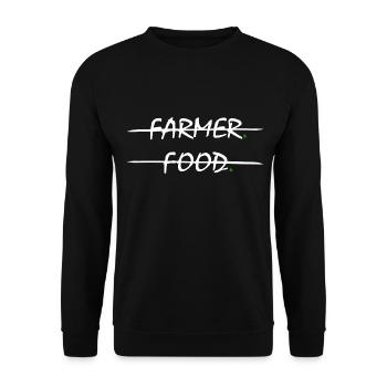Agriculteur Agriculteur Ferme Biologique Temps de récolte - Sweat-shirt Unisexe - noir - Devant - Alina (178cm) & Michal (187cm)