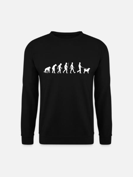 Akita Inu Evolution Cane giapponese - Felpa unisex - nero