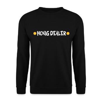 imker honigdealer - Unisex Pullover - Schwarz - Vorne - Alina (178cm) & Michal (187cm)