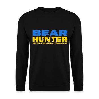 UKRAINE "Bärenjagd" slava ukraini selenskyj - Unisex Pullover - Schwarz - Vorne - Alina (178cm) & Michal (187cm)