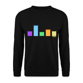 Parkour Arc-en-ciel-Parkour-Art Freerunning - Sweat-shirt Unisexe - noir - Devant - Alina (178cm) & Michal (187cm)