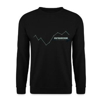 Tightrope walk Mountain hiking High altitude tour Summit Ferrata - Unisex Sweatshirt - black - Front - Alina (178cm) & Michal (187cm)