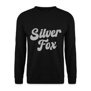 Renard argenté - Sweat-shirt Unisexe - noir - Devant - Alina (178cm) & Michal (187cm)