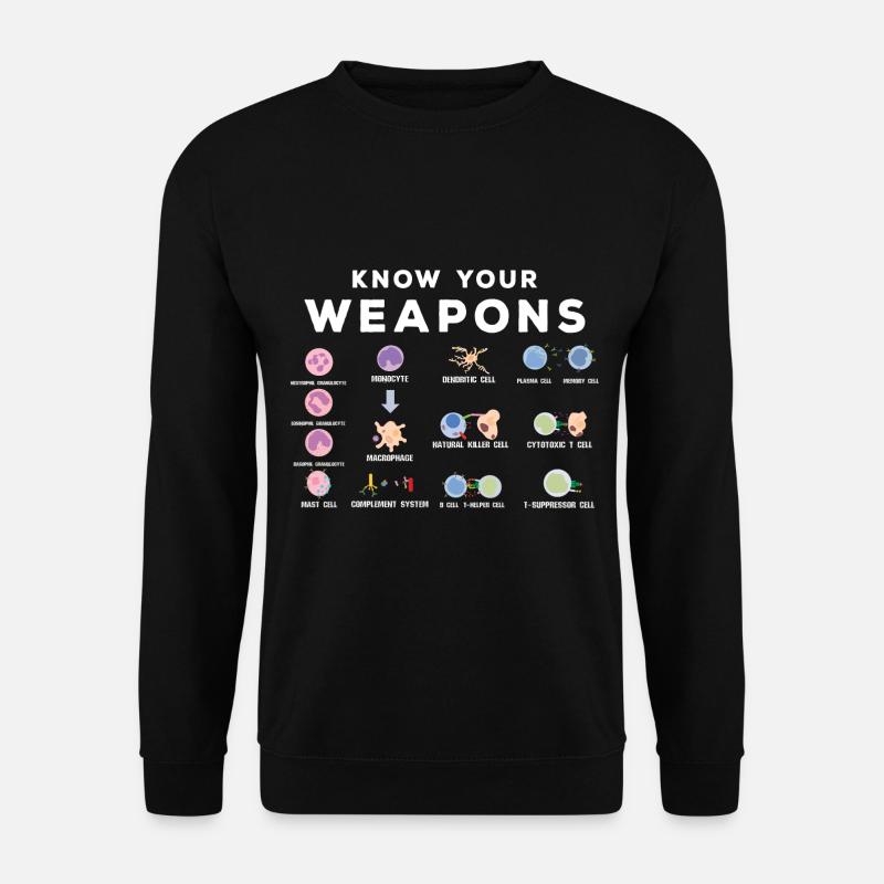 Funny microbiologist - Unisex Sweatshirt - black