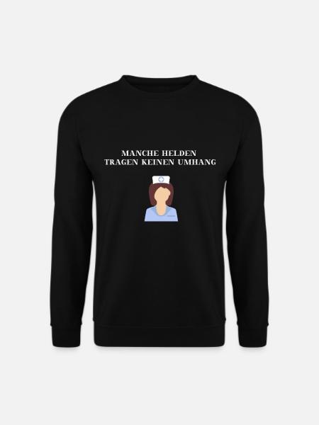 Krankenschwester Heldin Geschenkidee - Unisex Pullover - Schwarz