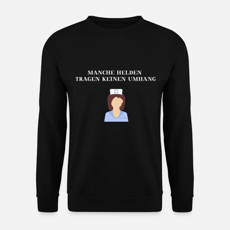 Krankenschwester Heldin Geschenkidee - Unisex Pullover - Schwarz
