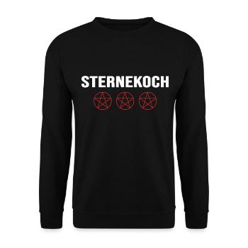 Hobbykoch Sternekoch Pentagram Kochbuch Küchenchef - Unisex Pullover - Schwarz - Vorne - Alina (178cm) & Michal (187cm)