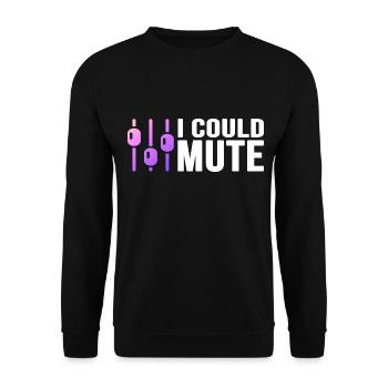 Audio, Sound, Mixer, Synthesizer - Unisex Sweatshirt - black - Front - Alina (178cm) & Michal (187cm)