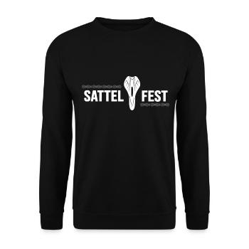 Bicycle Saddle Stable Cyclist Bicycle Tour biking - Unisex Sweatshirt - black - Front - Alina (178cm) & Michal (187cm)