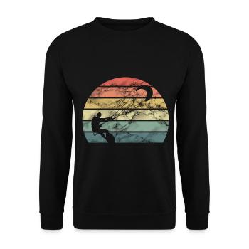 Kiting - Unisex Sweatshirt - black - Front - Alina (178cm) & Michal (187cm)