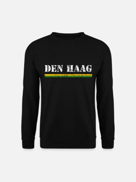 Den Haag / Schriftzug & Flagge - VINTAGE - Unisex Pullover - Schwarz