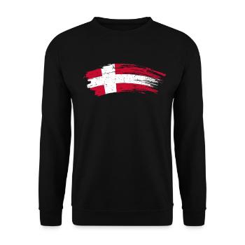 Danemark pays drapeau maison cadeau - Sweat-shirt Unisexe - noir - Devant - Alina (178cm) & Michal (187cm)