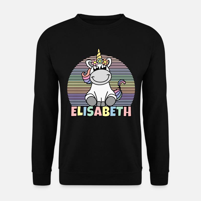 Elisabeth Einhorn Name - Unisex Sweatshirt - black
