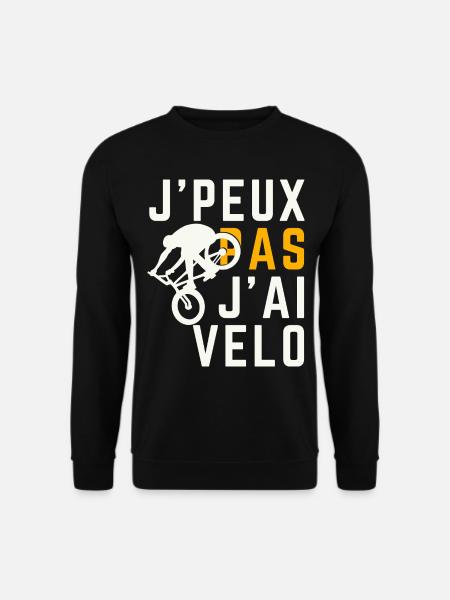 Ich kann nicht, ich habe ein Fahrrad - Unisex Pullover - Schwarz
