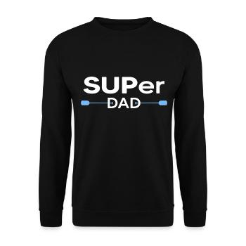 stand up paddle SUP paddle Papa Motivation Stand Up - Sweat-shirt Unisexe - noir - Devant - Alina (178cm) & Michal (187cm)