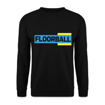 Floorball Floorball Logo Floorball Sports - Sweat-shirt Unisexe - noir - Devant - Alina (178cm) & Michal (187cm)