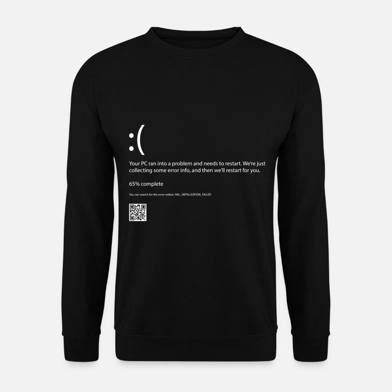 Fehlercode Computer - Unisex Pullover - Schwarz