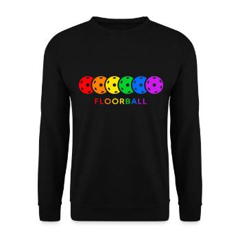 Floorball floorball « Floorball-color » unihoc - Sweat-shirt Unisexe - noir - Devant - Alina (178cm) & Michal (187cm)