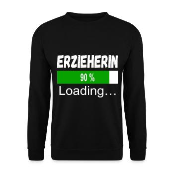 Erzieherin Ausbildung - Unisex Pullover - Schwarz - Vorne - Alina (178cm) & Michal (187cm)