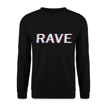 Techno Rave Electro Music Trance House Festival - Sweat-shirt Unisexe - noir - Devant - Alina (178cm) & Michal (187cm)