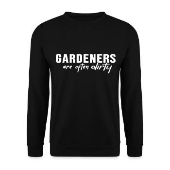 Gardening Organic Garden Self-catering Allotment Garden - Unisex Sweatshirt - black - Front - Alina (178cm) & Michal (187cm)