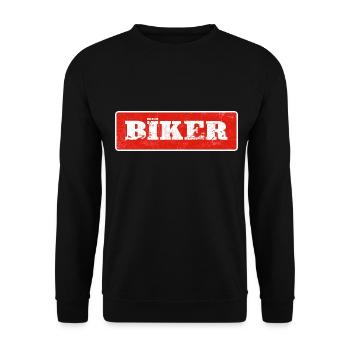 mountain biker tire track bike trail dirtbike MTB - Unisex Sweatshirt - black - Front - Alina (178cm) & Michal (187cm)