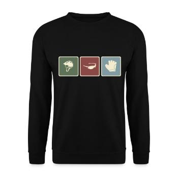 Bike Bike Road Bike Bike Chain Bike Tour - Unisex Sweatshirt - black - Front - Alina (178cm) & Michal (187cm)