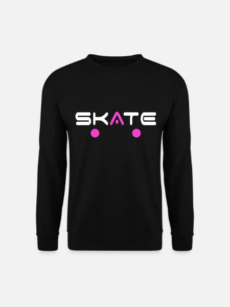 skate skateboarder skate-board halfpipe SK8 deck - Unisex Pullover - Schwarz