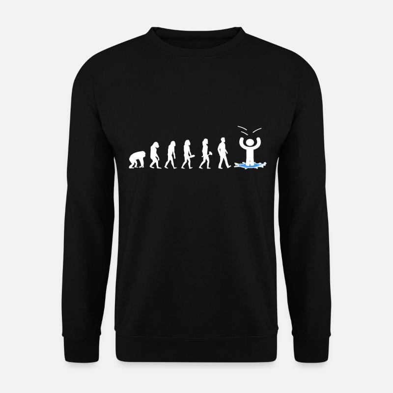 eisbaden eiskalt eisbader evolution kneipp eisloch - Unisex Pullover - Schwarz