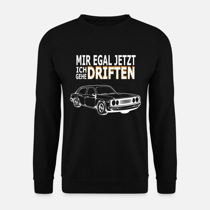 Driften Autos Rennfahrer Geschenk - Unisex Pullover - Schwarz