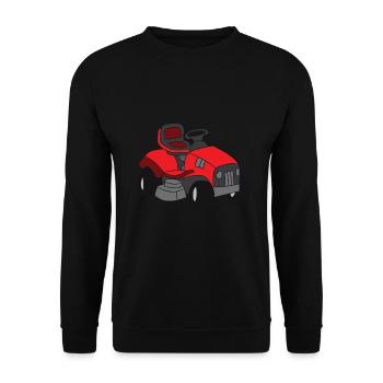 Lawn Care Mower Gift - Unisex Sweatshirt - black - Front - Alina (178cm) & Michal (187cm)