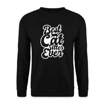 Chat Sitter Meilleur Cadeau Jamais - Sweat-shirt Unisexe - noir - Devant - Alina (178cm) & Michal (187cm)