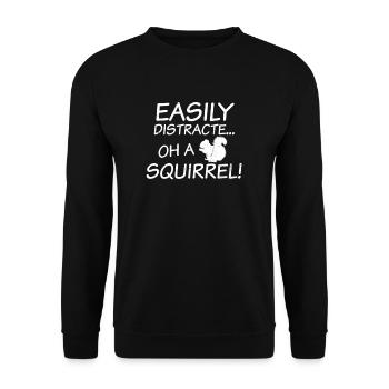 Cadeau facilement distrait du TDAH - Sweat-shirt Unisexe - noir - Devant - Alina (178cm) & Michal (187cm)