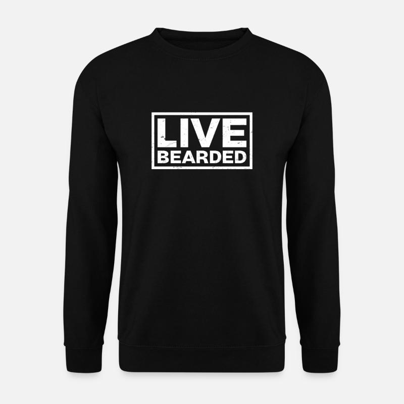 Bart Live Bartgeschenk - Unisex Pullover - Schwarz