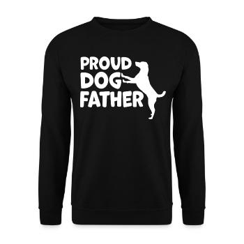 proud dog father - Sweat-shirt Unisexe - noir - Devant - Alina (178cm) & Michal (187cm)