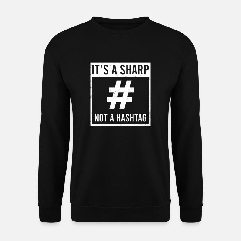 Pianiste It’s A Sharp - Sweat-shirt Unisexe - noir