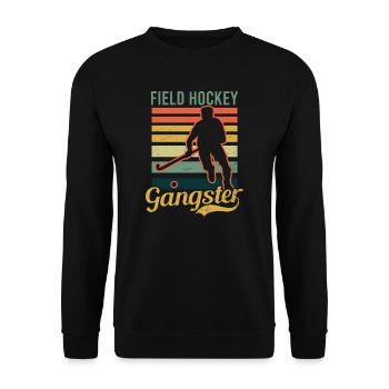 Hockey sur gazon Hockey sur gazon Gangster - Sweat-shirt Unisexe - noir - Devant - Alina (178cm) & Michal (187cm)