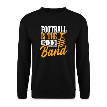 Marching Band Uniform Football Opening Act für - Unisex Pullover - Schwarz - Vorne - Alina (178cm) & Michal (187cm)