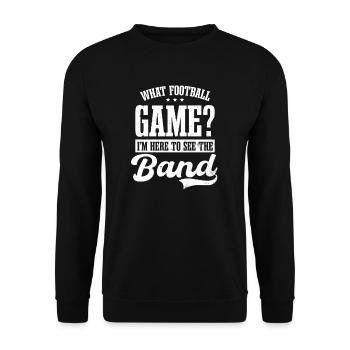 Uniforme de fanfare Quel jeu? Ici pour voir le groupe - Sweat-shirt Unisexe - noir - Devant - Alina (178cm) & Michal (187cm)