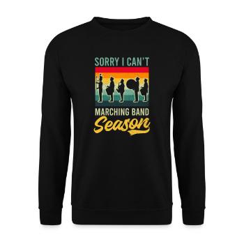 Marching Band Uniform Vintage Marching Band Saison - Unisex Pullover - Schwarz - Vorne - Alina (178cm) & Michal (187cm)