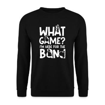 Uniforme de fanfare Quel jeu? Ici pour band - Sweat-shirt Unisexe - noir - Devant - Alina (178cm) & Michal (187cm)