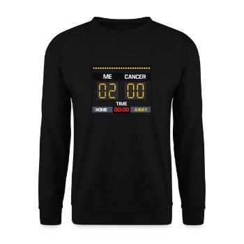 Me 2 Cancer 0 Conseil Sensibilisation au cancer - Sweat-shirt Unisexe - noir - Devant - Alina (178cm) & Michal (187cm)