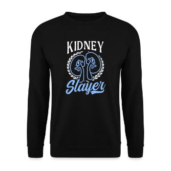 Dialysis Tech Kidney Slayer - Unisex Sweatshirt - black - Front - Alina (178cm) & Michal (187cm)