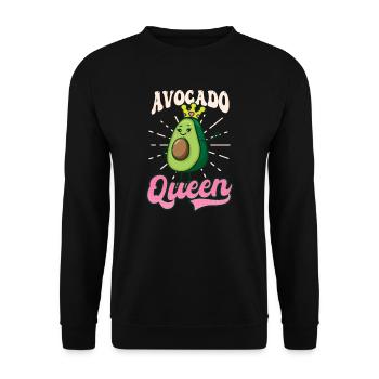 Avocado Avocado Queen - Unisex Sweatshirt - black - Front - Alina (178cm) & Michal (187cm)