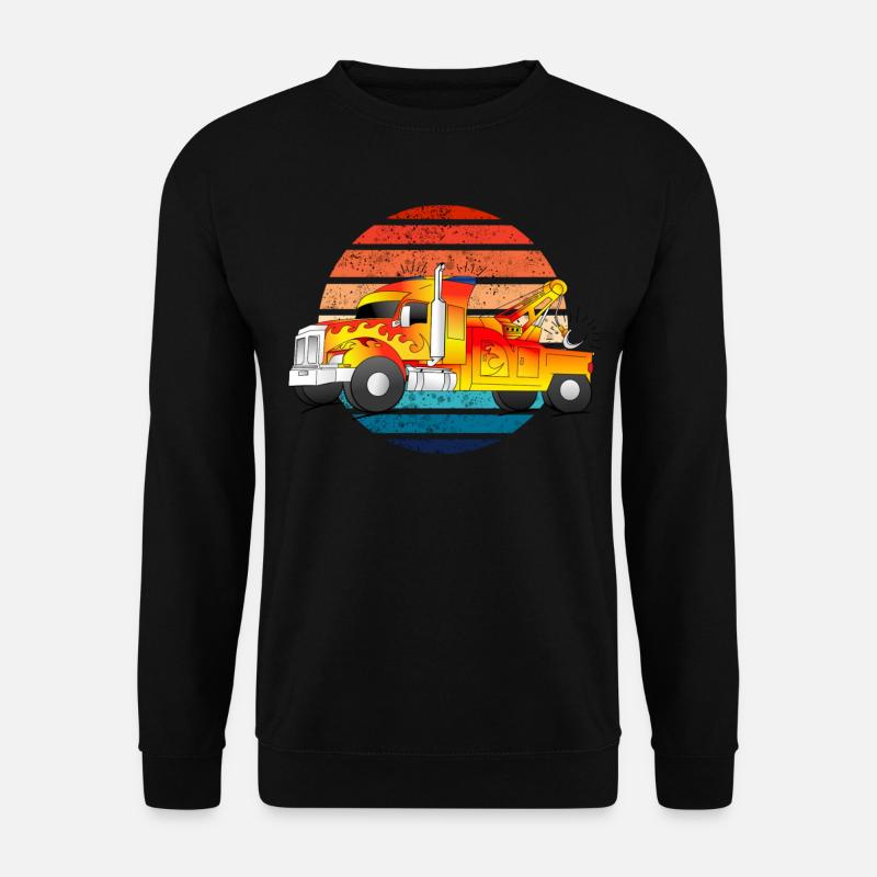 Abschleppwagen Abschleppdienst Abschlepper LKW - Unisex Pullover - Schwarz